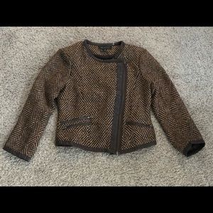 Brown tweed blazer/jacket
